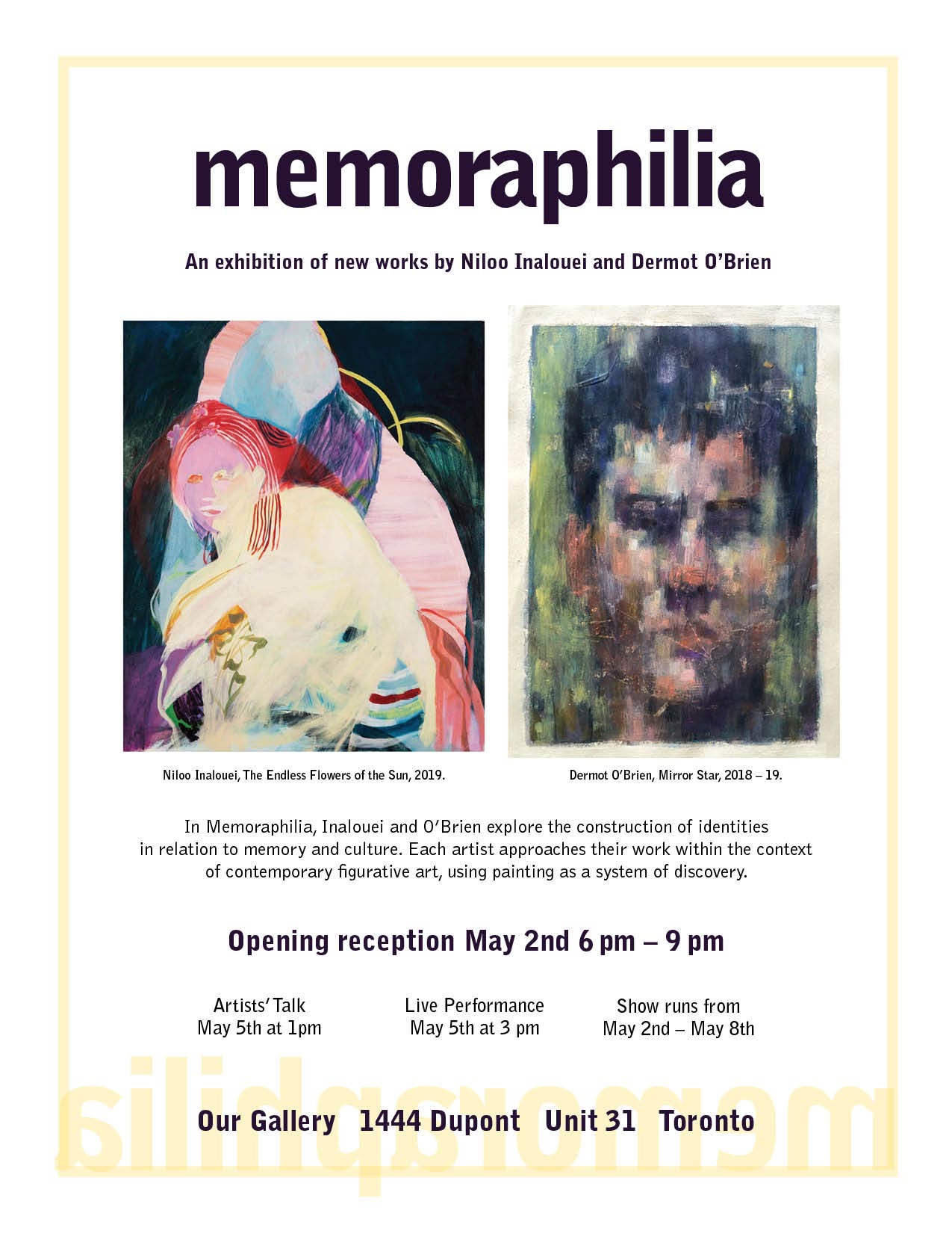 Memoraphilia Invitation, May 2, 2019